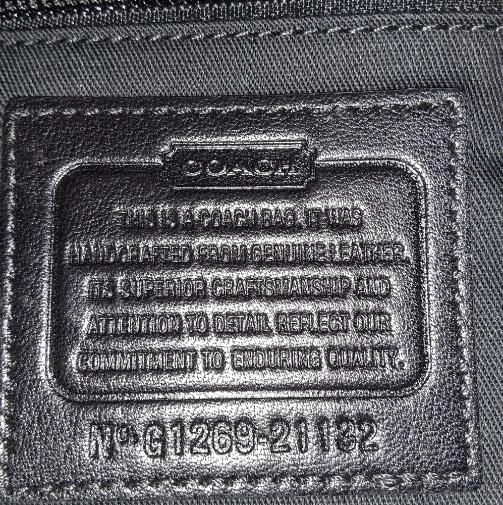 Black Coach Purse - Picture 6 of 12